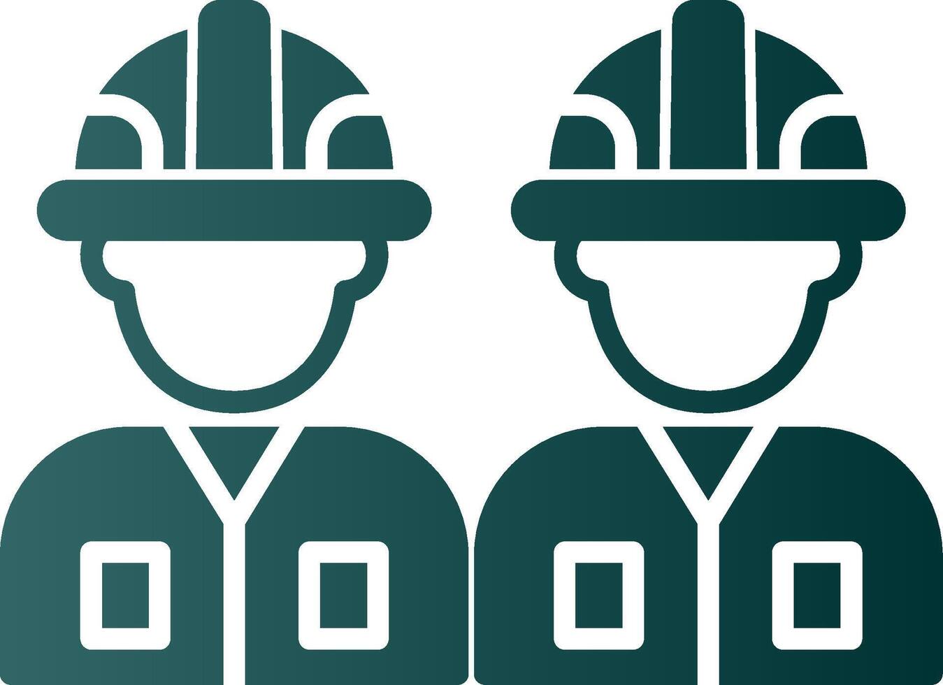 Worker Glyph Gradient Icon vector