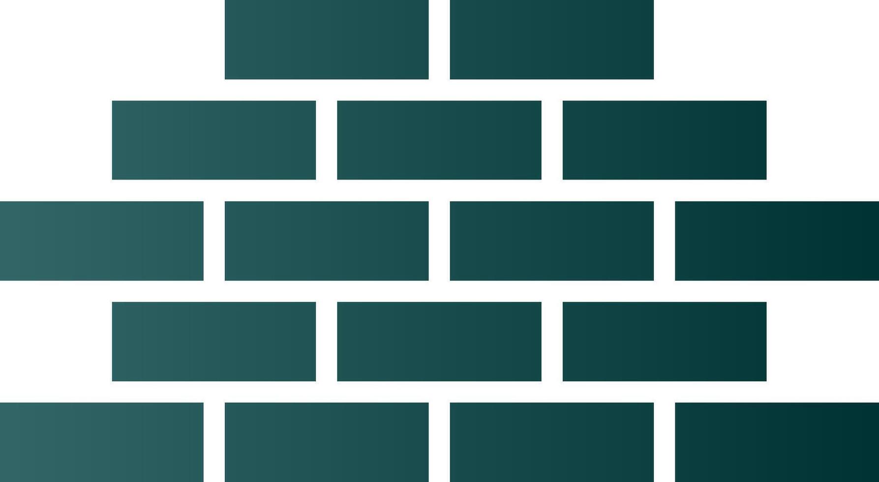 Wall Glyph Gradient Icon vector