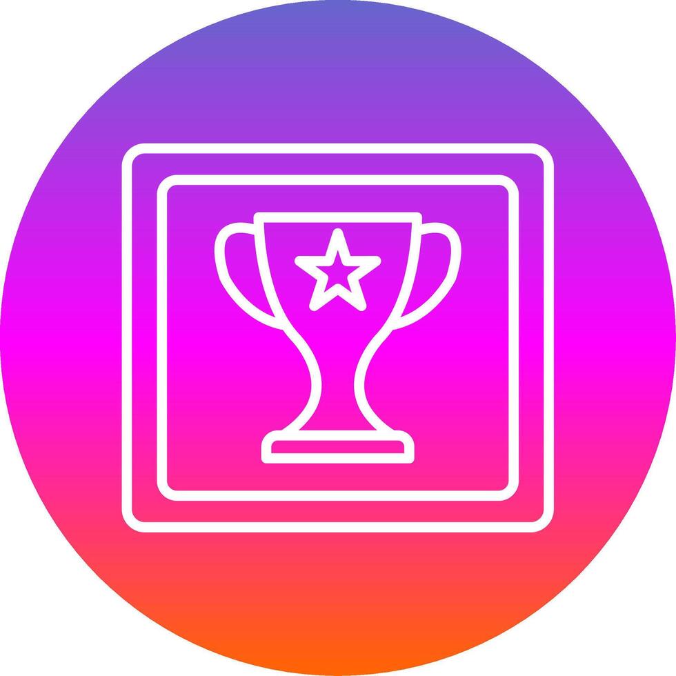Frame Line Gradient Circle Icon vector