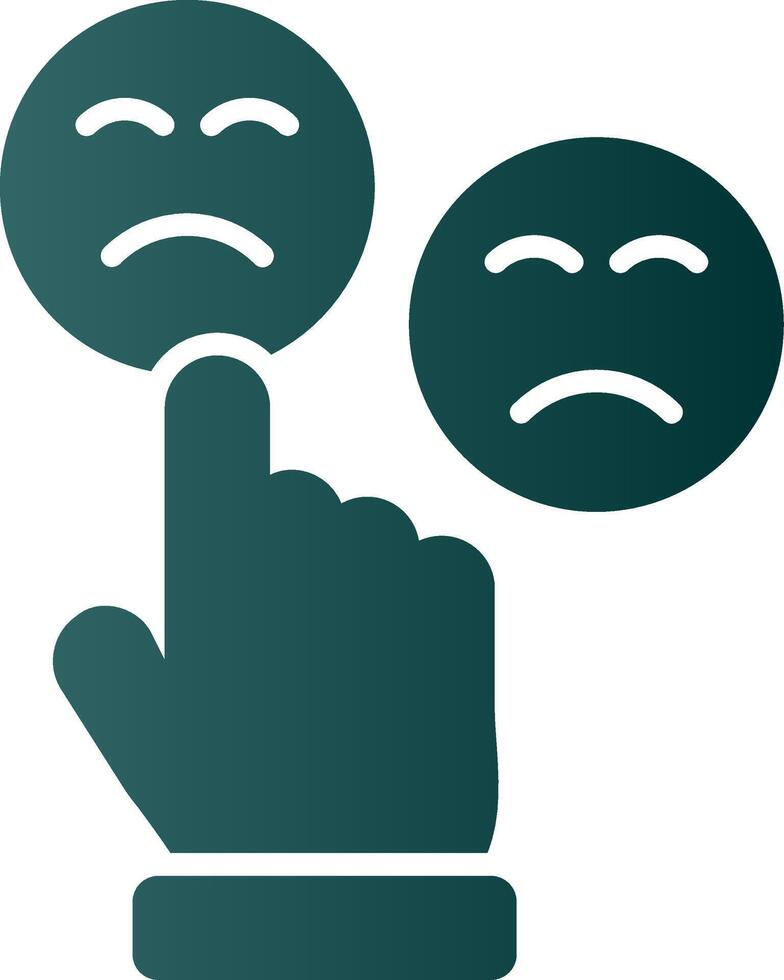 Customer Satisfaction Glyph Gradient Icon vector