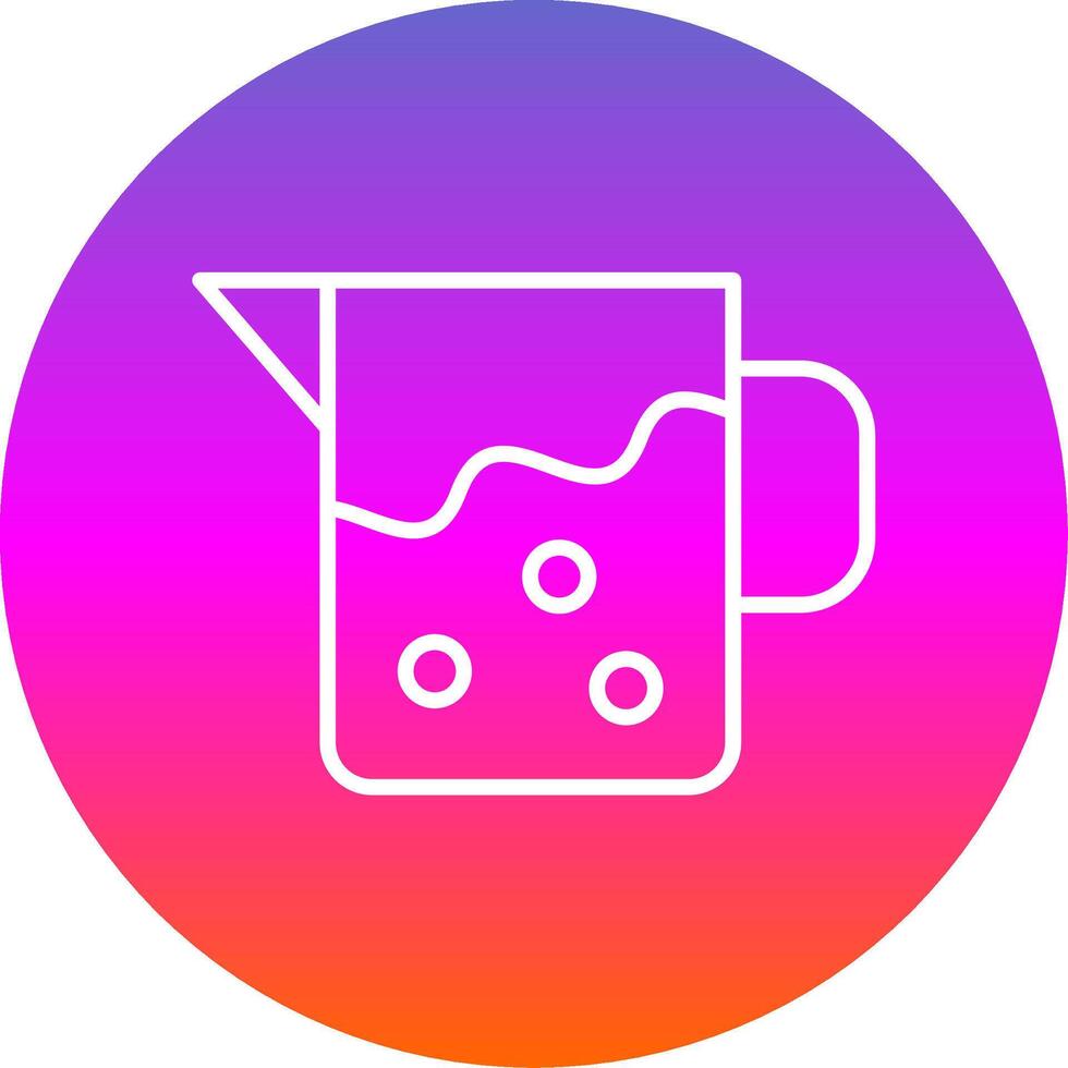 Pitcher Line Gradient Circle Icon vector