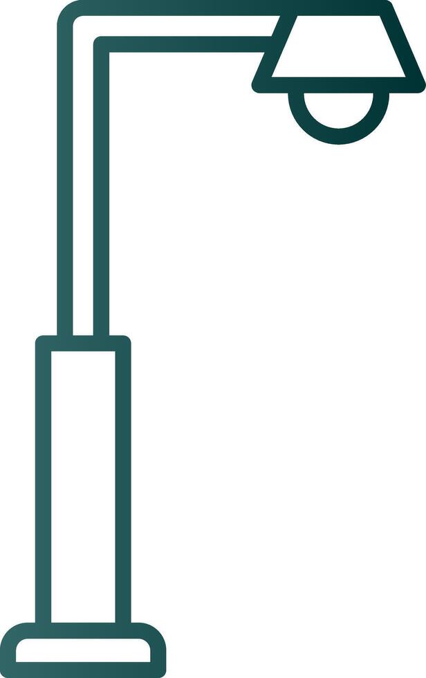 Street Lights Line Gradient Icon vector