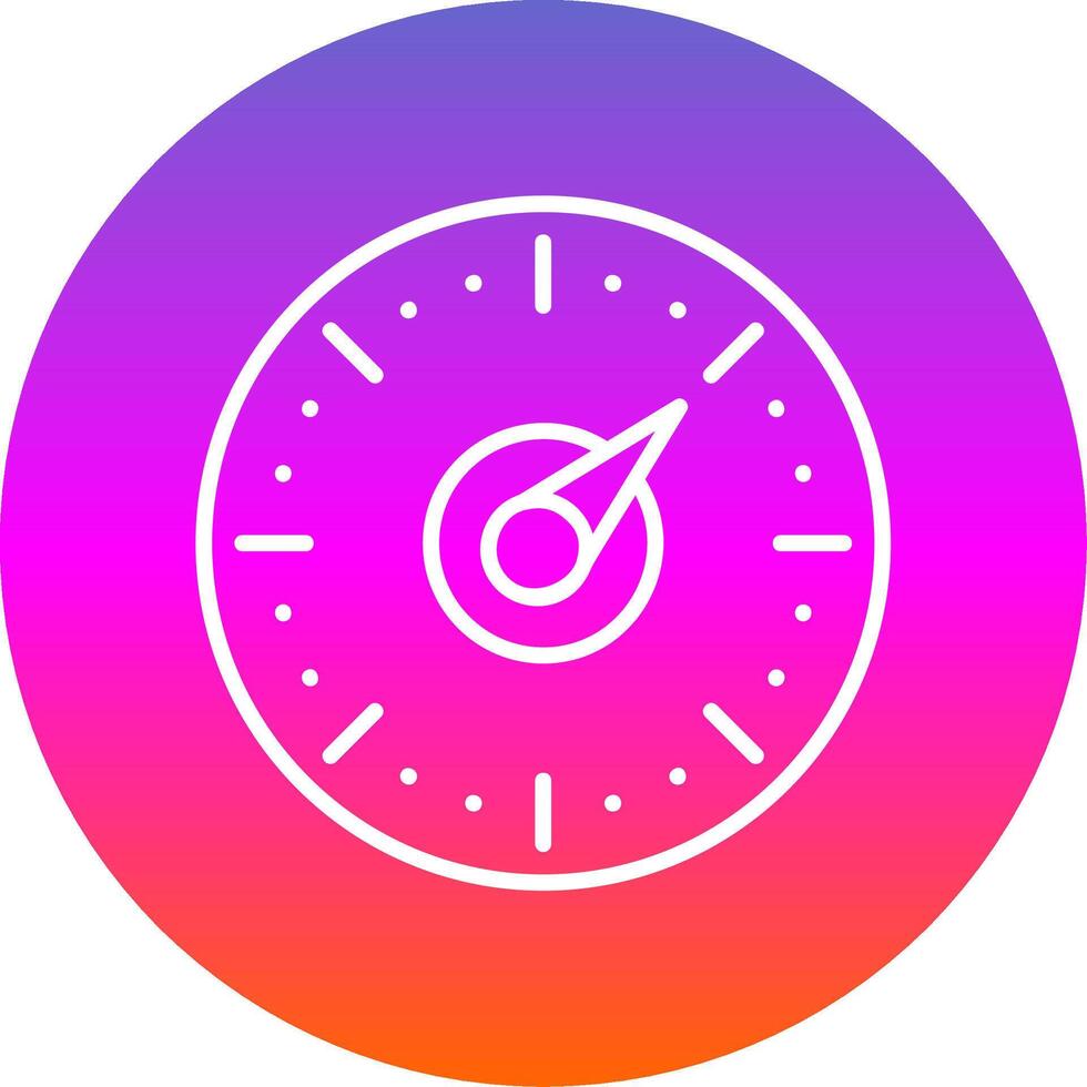 Timer Line Gradient Circle Icon vector