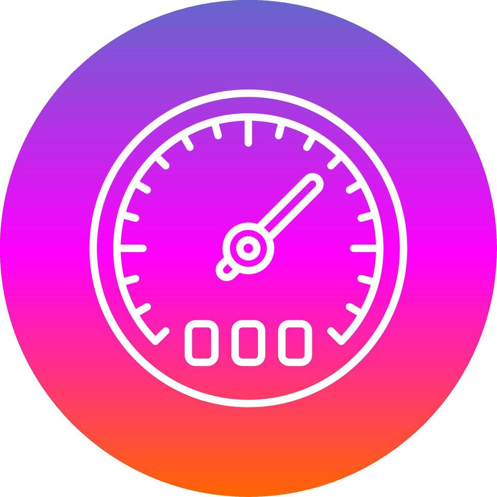 Thermostat Line Gradient Circle Icon vector