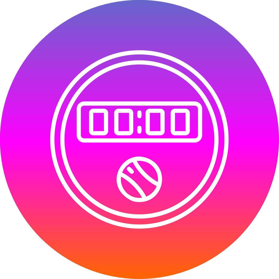 Dial Line Gradient Circle Icon vector