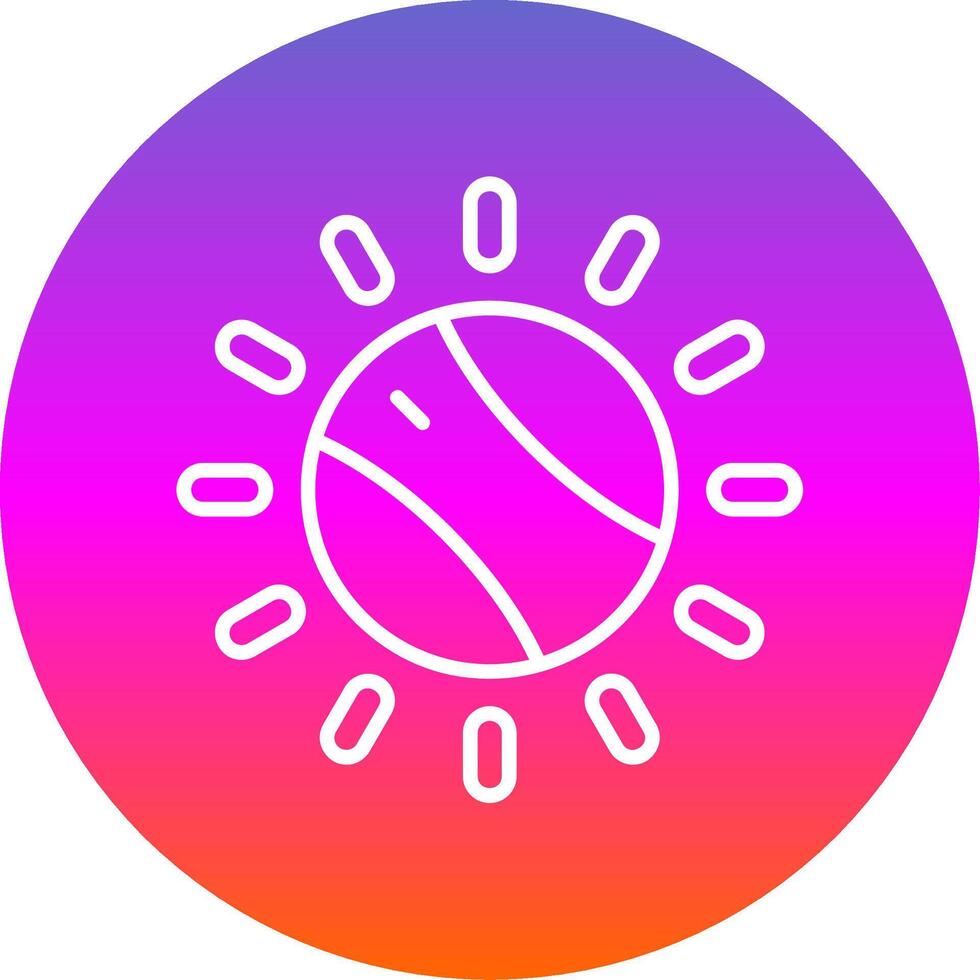 Dial Line Gradient Circle Icon vector