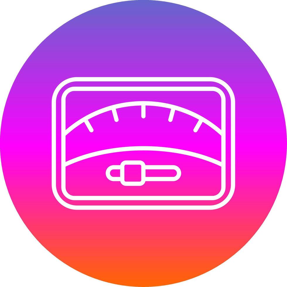 Dial Line Gradient Circle Icon vector