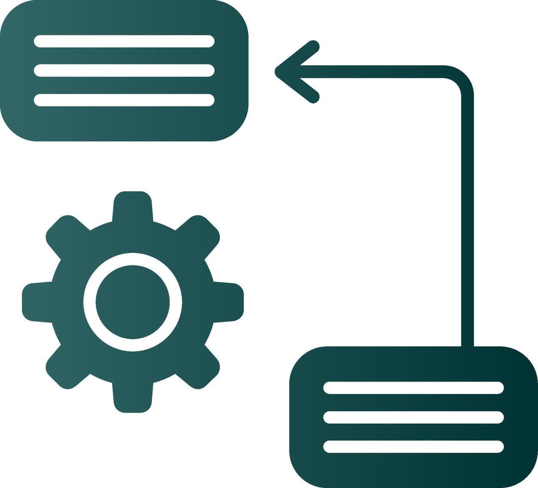 Prioritize Glyph Gradient Icon vector