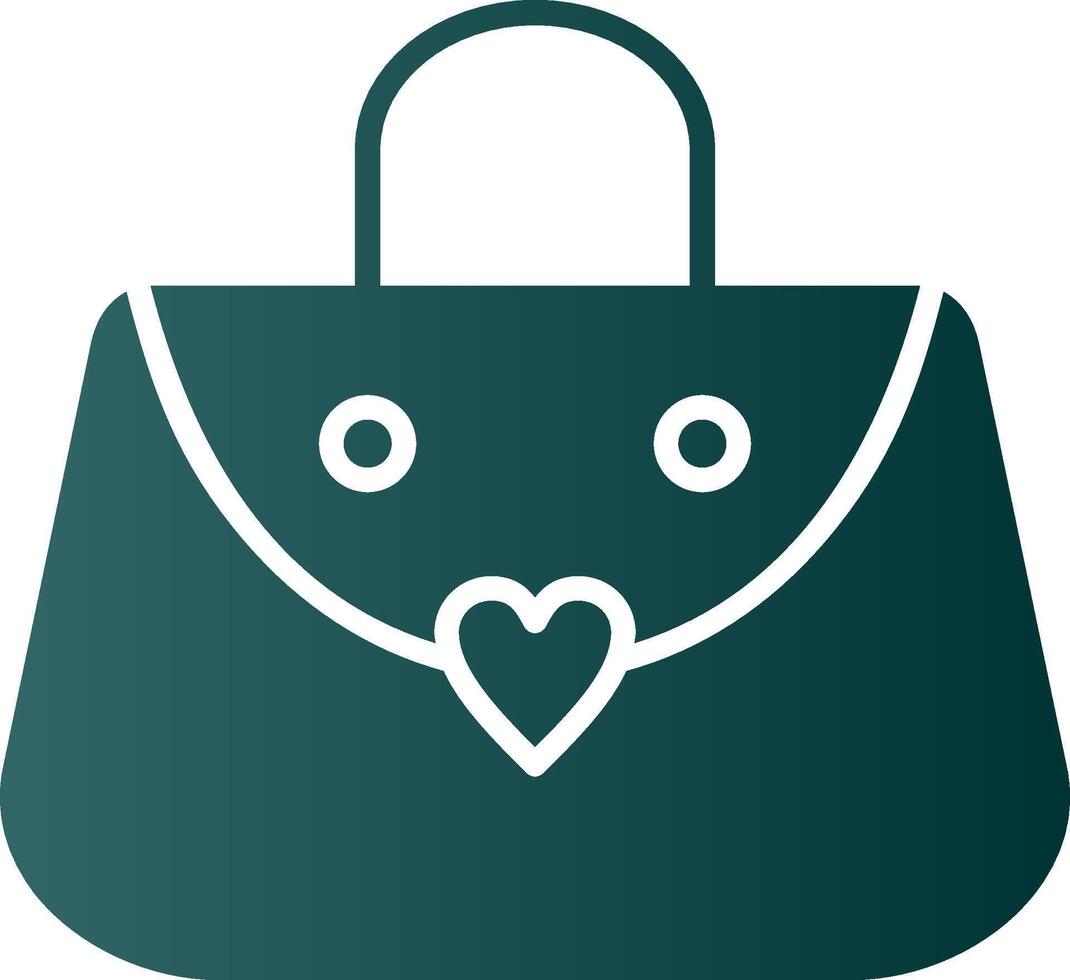 Purse Glyph Gradient Icon vector