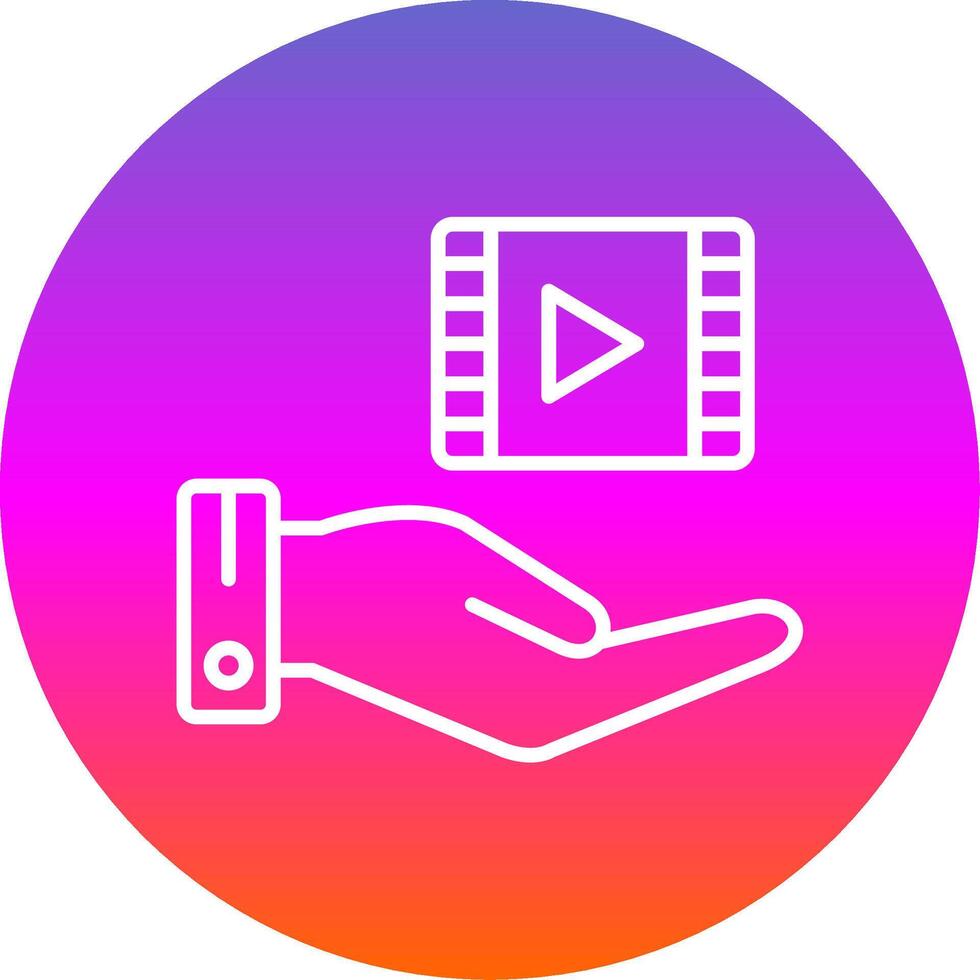 Line Gradient Circle Icon vector
