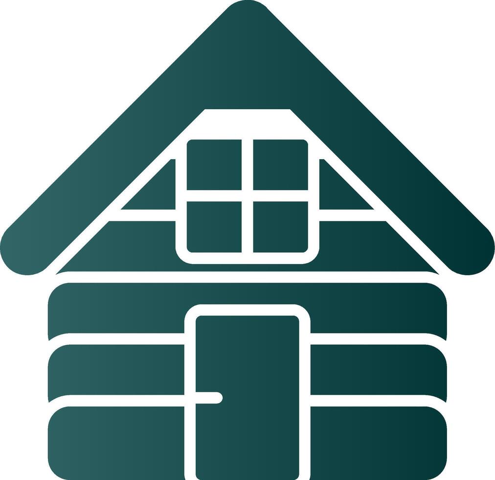 Store Glyph Gradient Icon vector