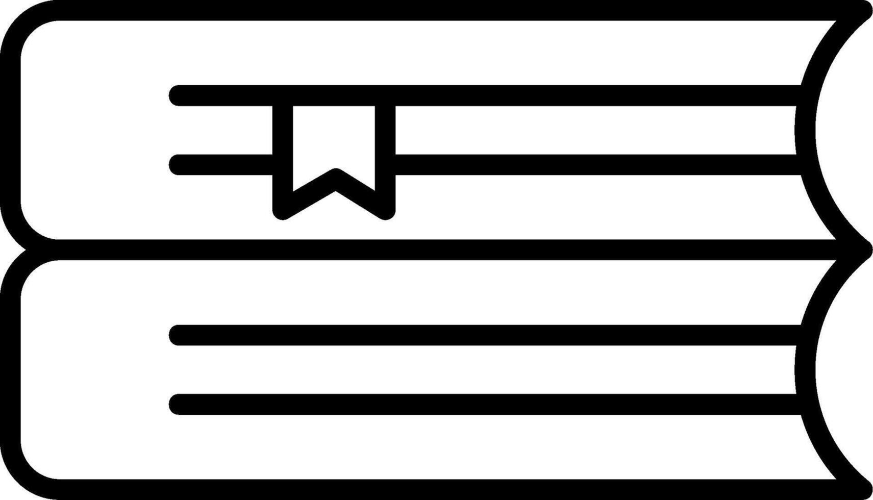 Books Line Gradient Icon vector