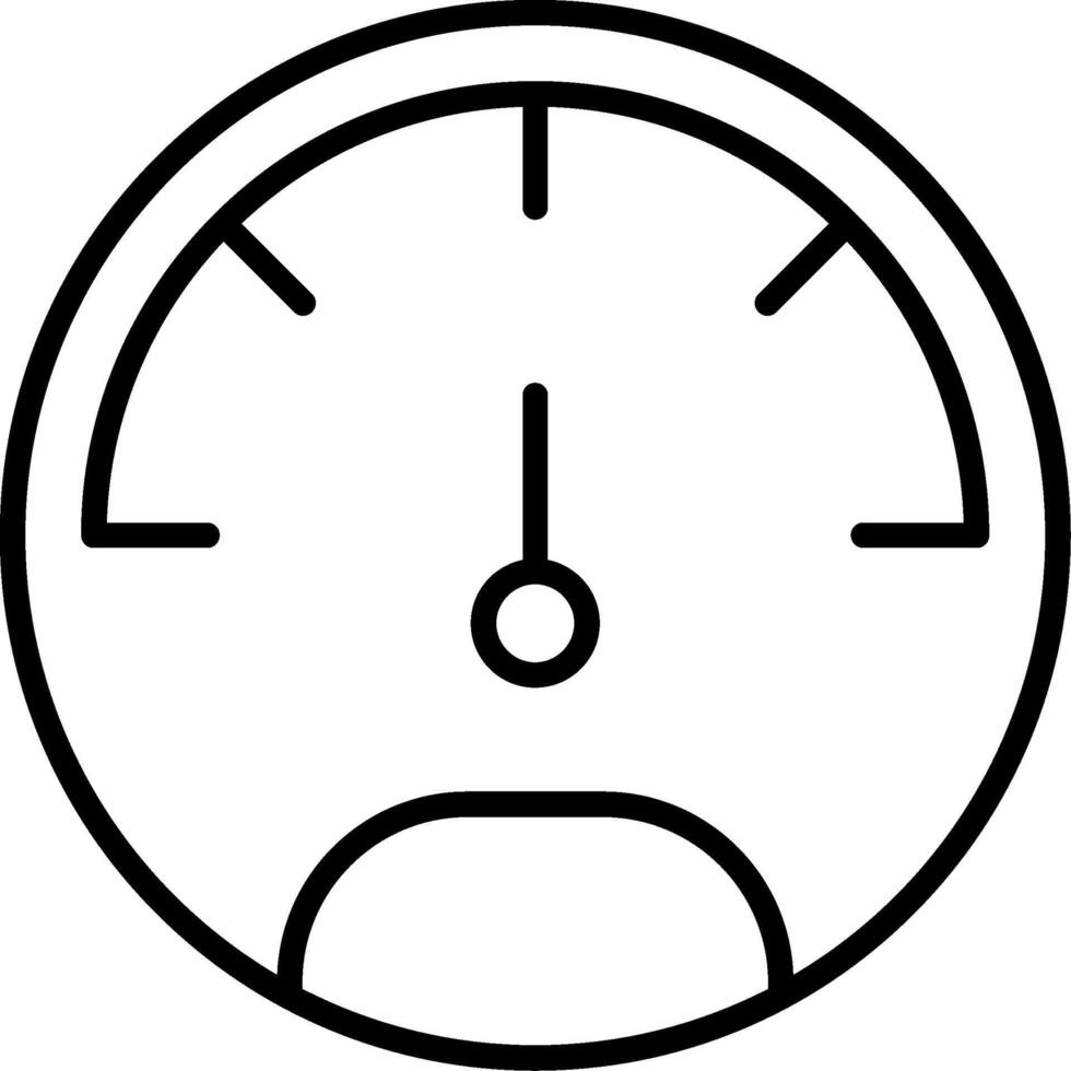 Speedo Meter Line Gradient Icon vector
