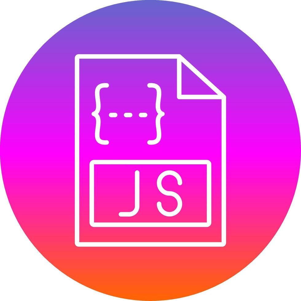 Js Line Gradient Circle Icon 43717714 Vector Art at Vecteezy