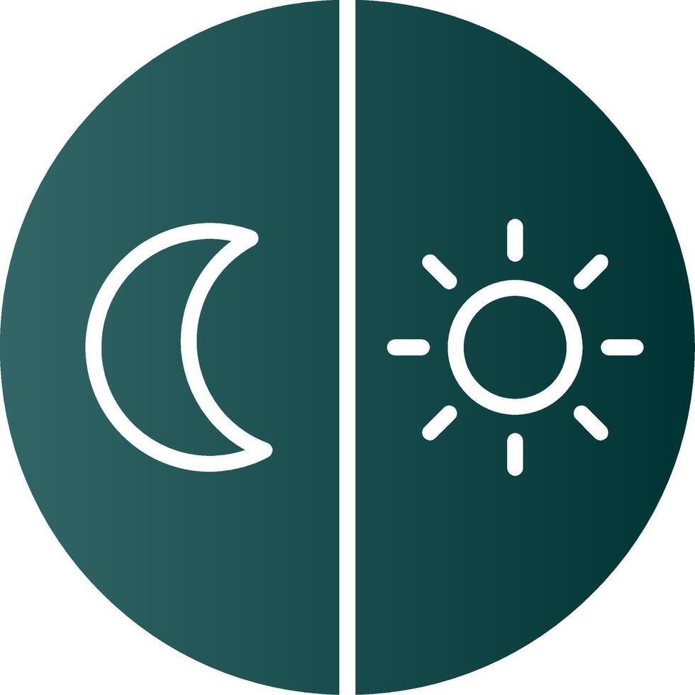 Day And Night free Glyph Gradient Icon vector
