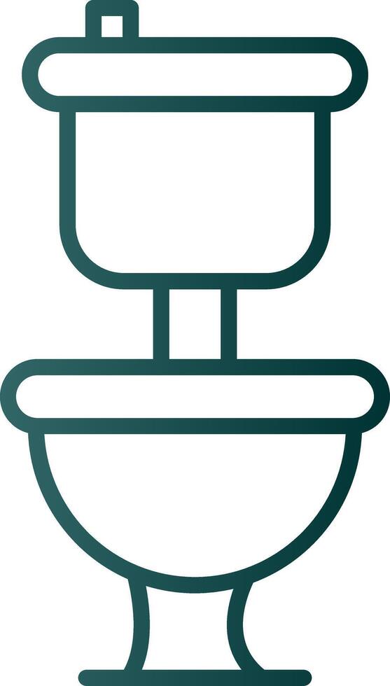 Toilet Line Gradient Icon vector