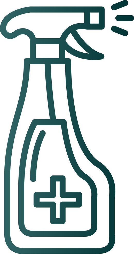 Spray Line Gradient Icon vector