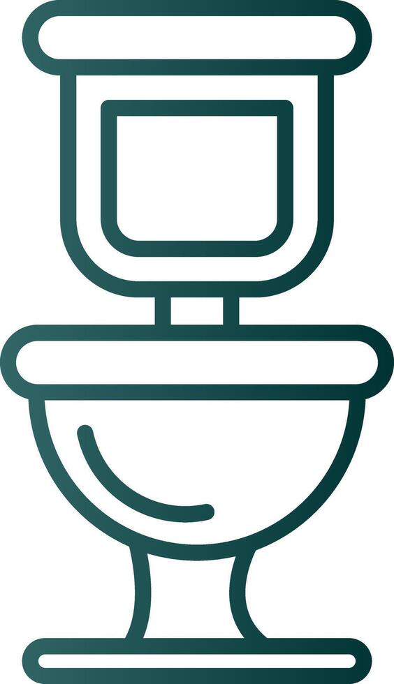 Toilet Line Gradient Icon vector