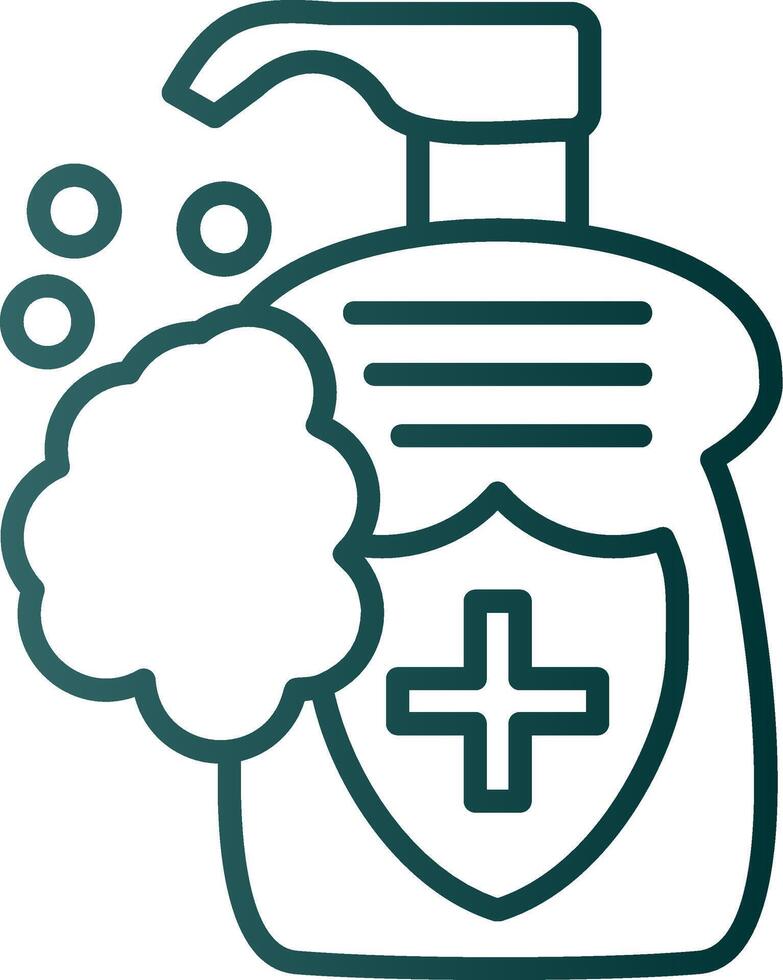Soap Line Gradient Icon vector