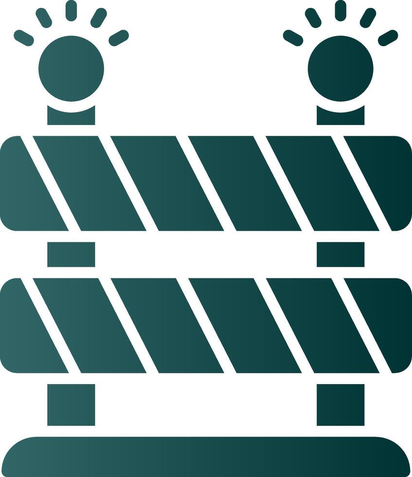 Blockade Glyph Gradient Icon vector