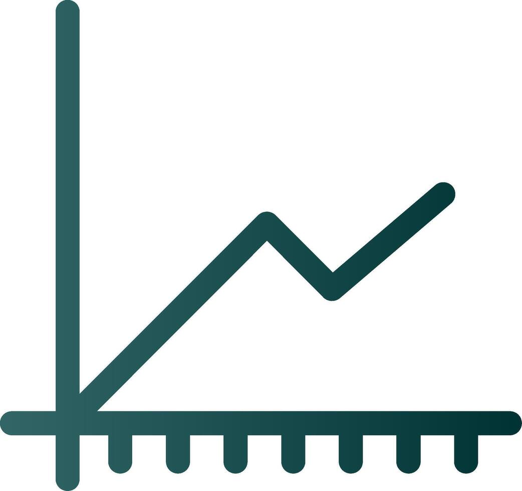 Glyph Gradient Chart Glyph Gradient Icon vector