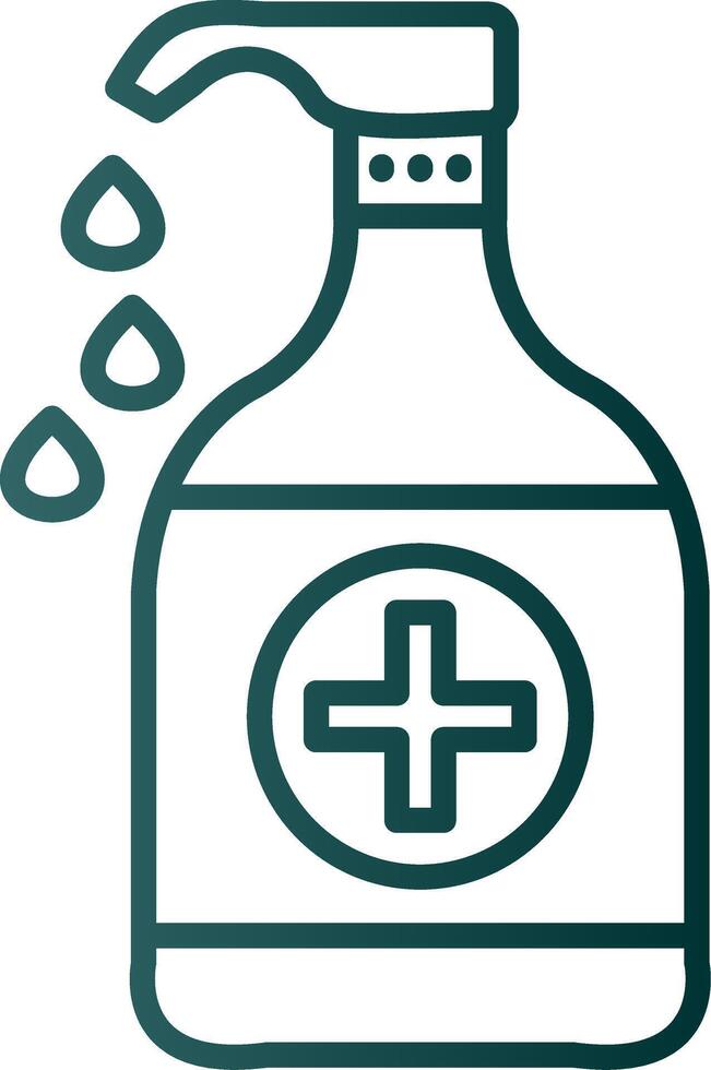 Liquid Line Gradient Icon vector