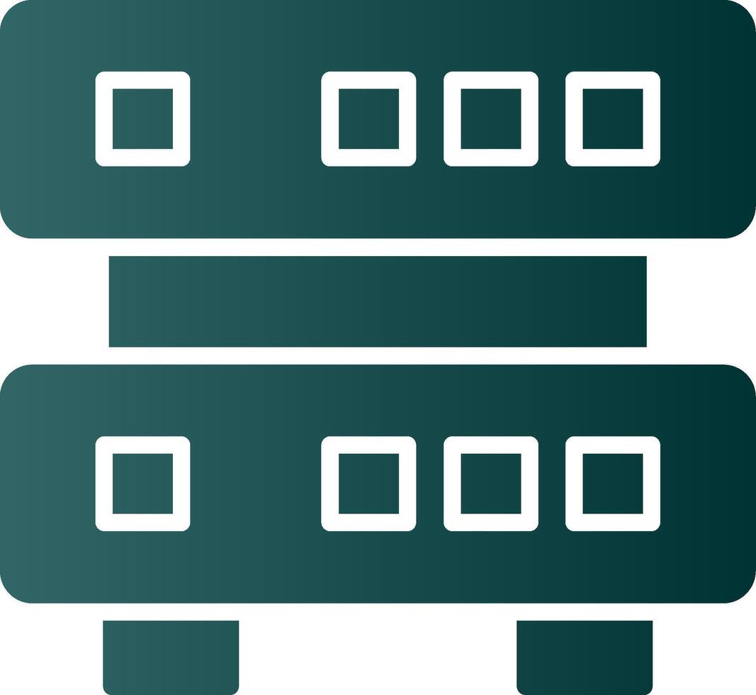 Data Quality Glyph Gradient Icon vector