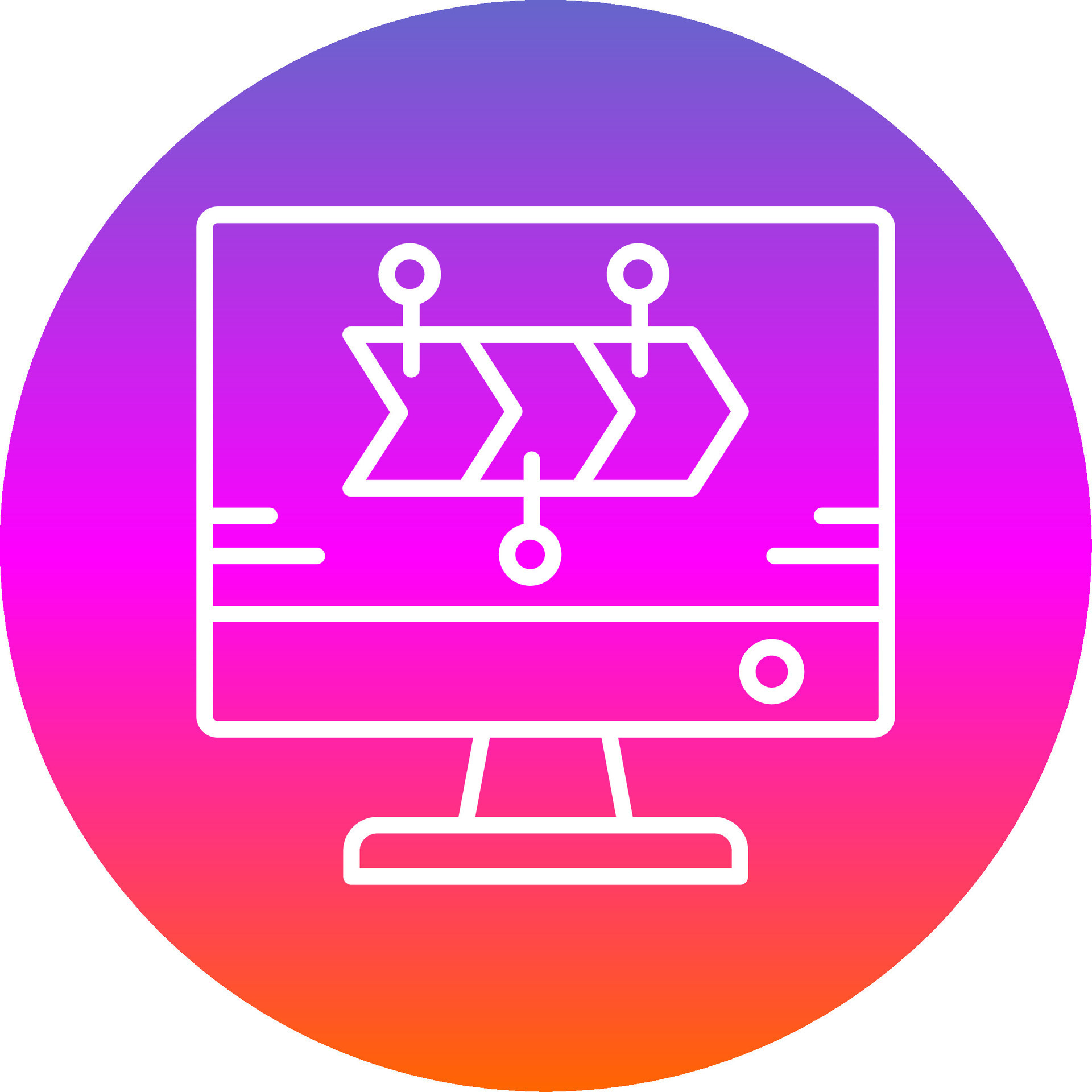 TimeLine Gradient Circle Line Gradient Circle Icon 43718300 Vector Art ...
