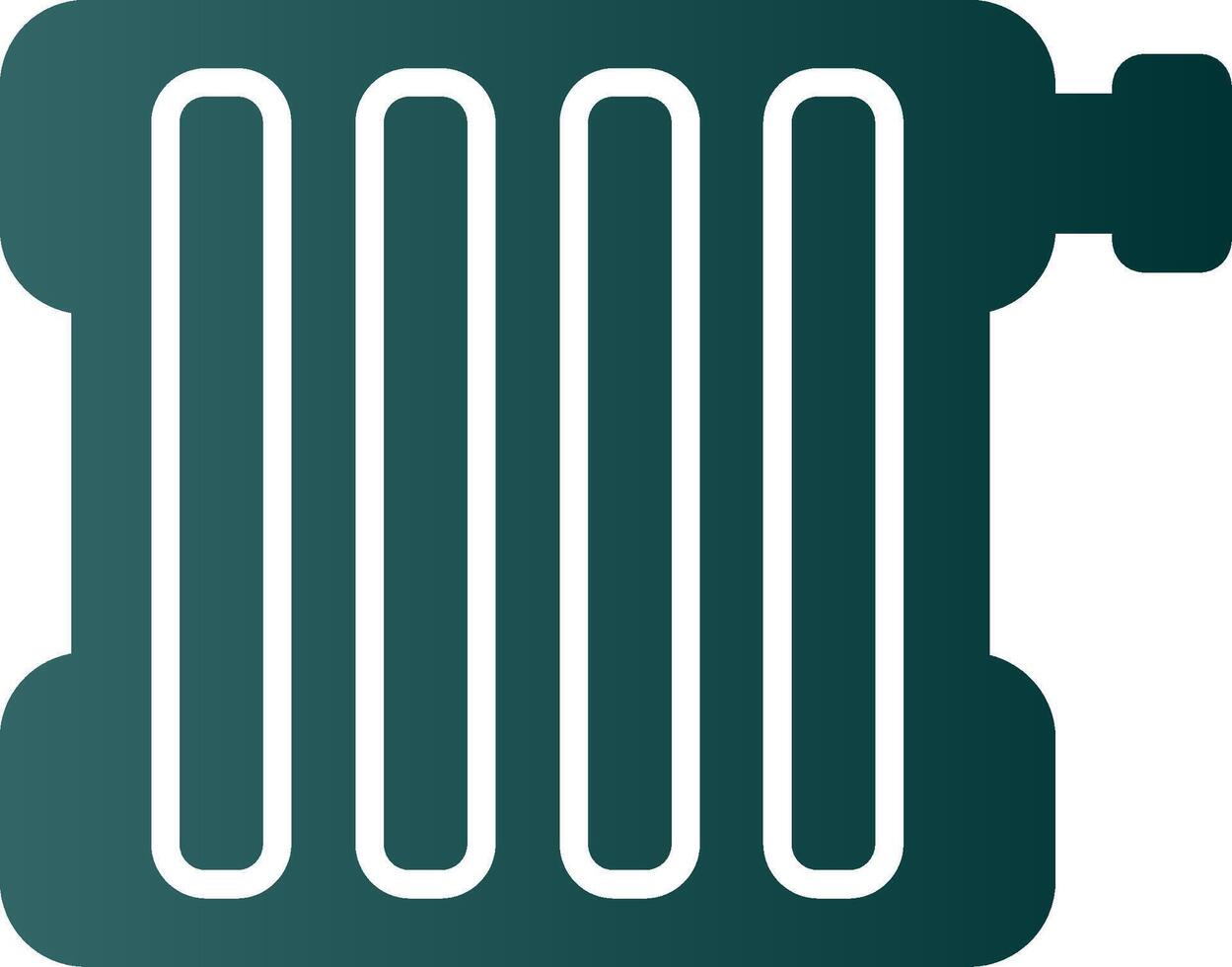 Radiator Glyph Gradient Icon vector