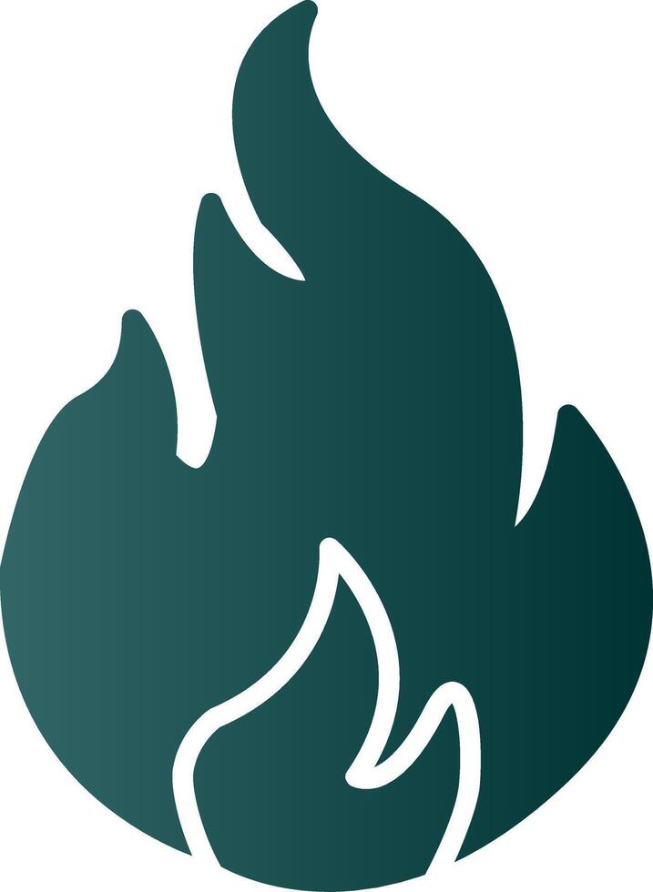 Fossil Fuel Glyph Gradient Icon vector