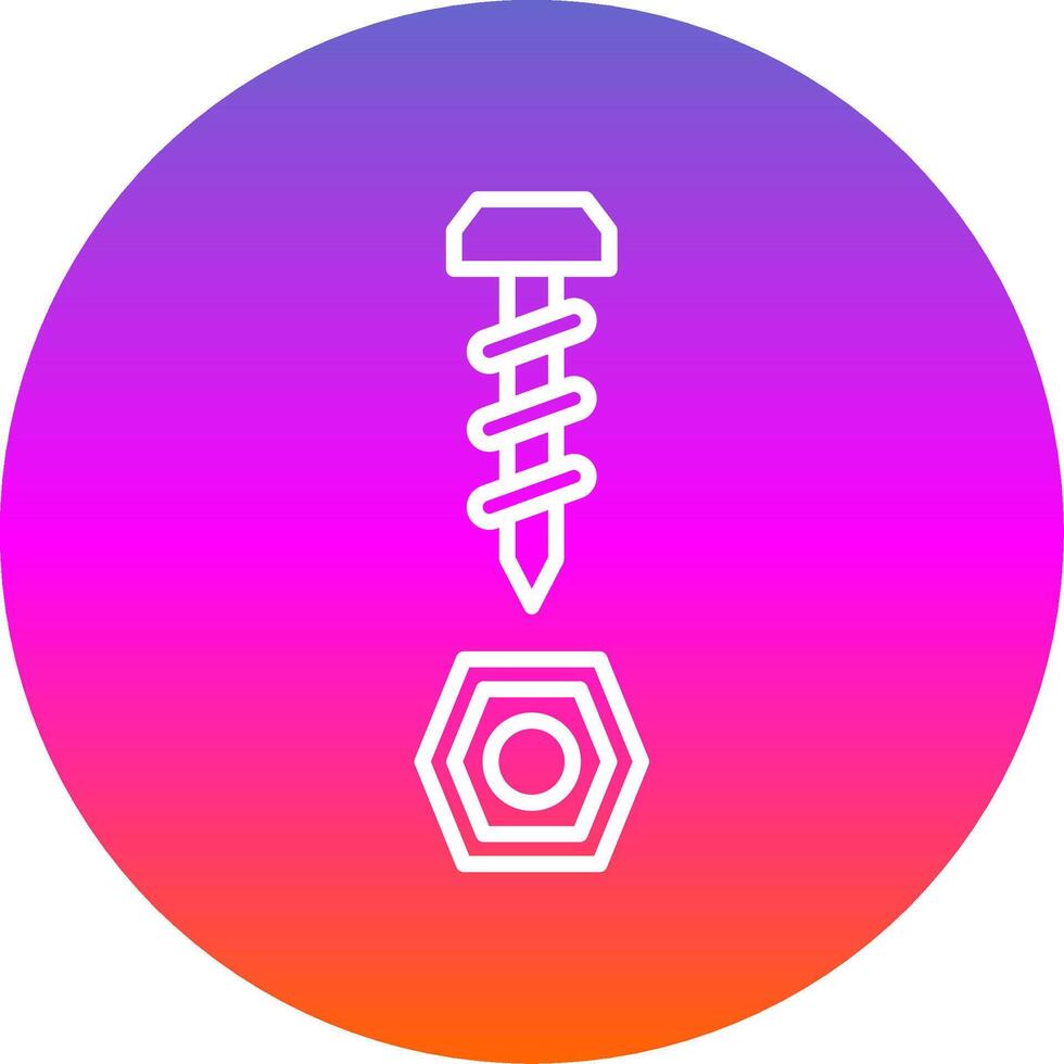 Ironware Line Gradient Circle Icon vector