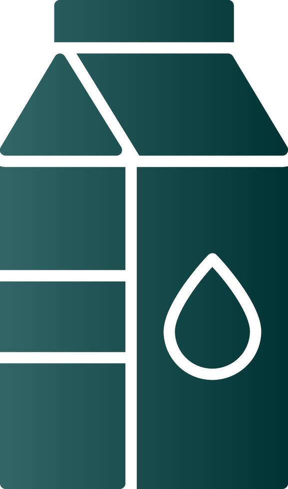 Milk Carton Glyph Gradient Icon vector