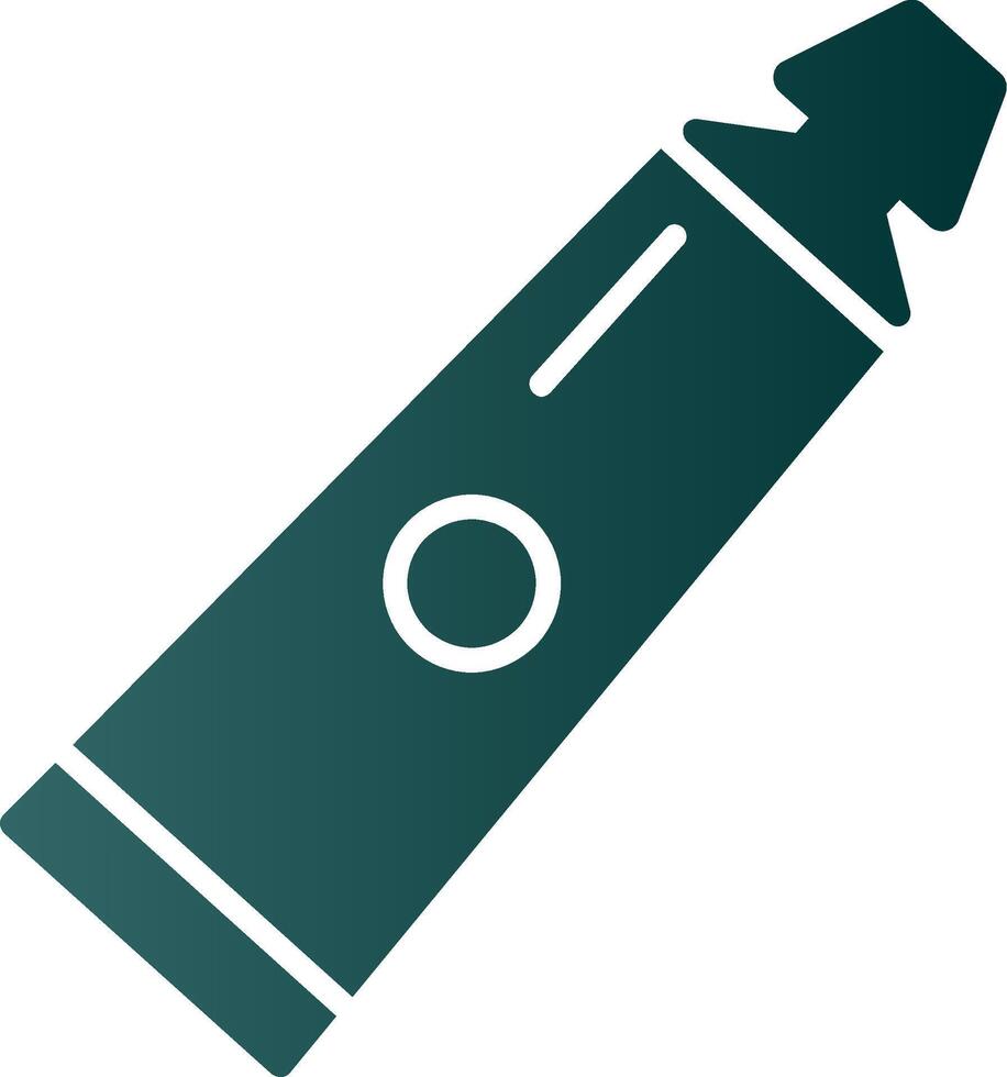 Tooth Paste Glyph Gradient Icon vector