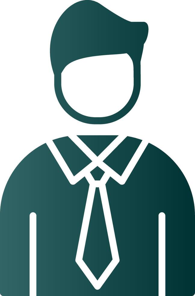 Employee Glyph Gradient Icon vector
