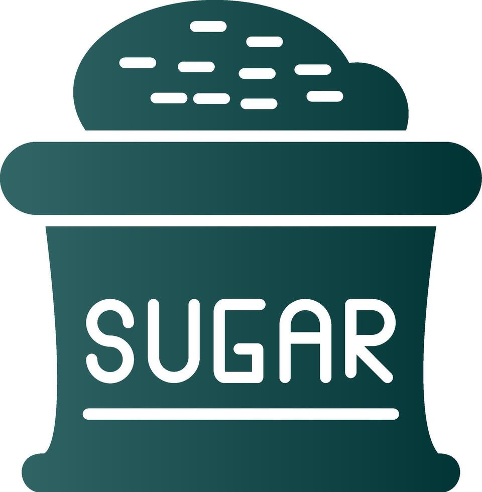 Sugar Glyph Gradient Icon vector