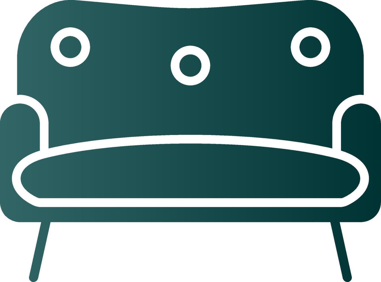 Sofa Glyph Gradient Icon vector