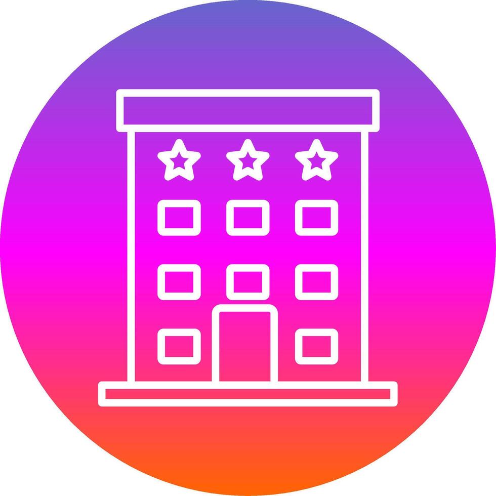 Autograph Collection Line Gradient Circle Icon vector