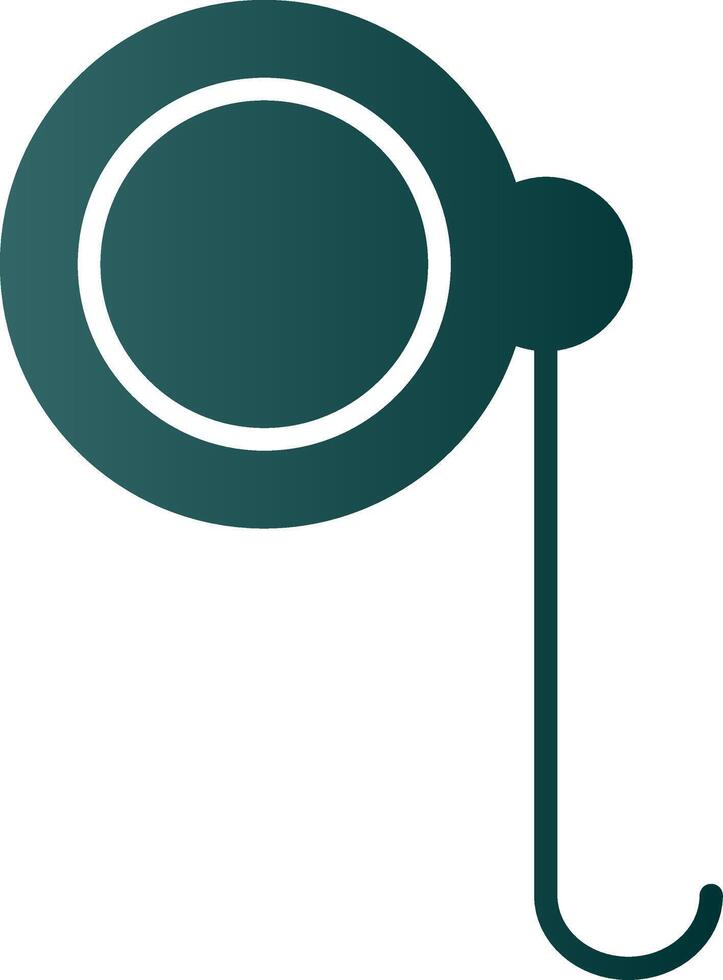 Monocle Glyph Gradient Icon vector