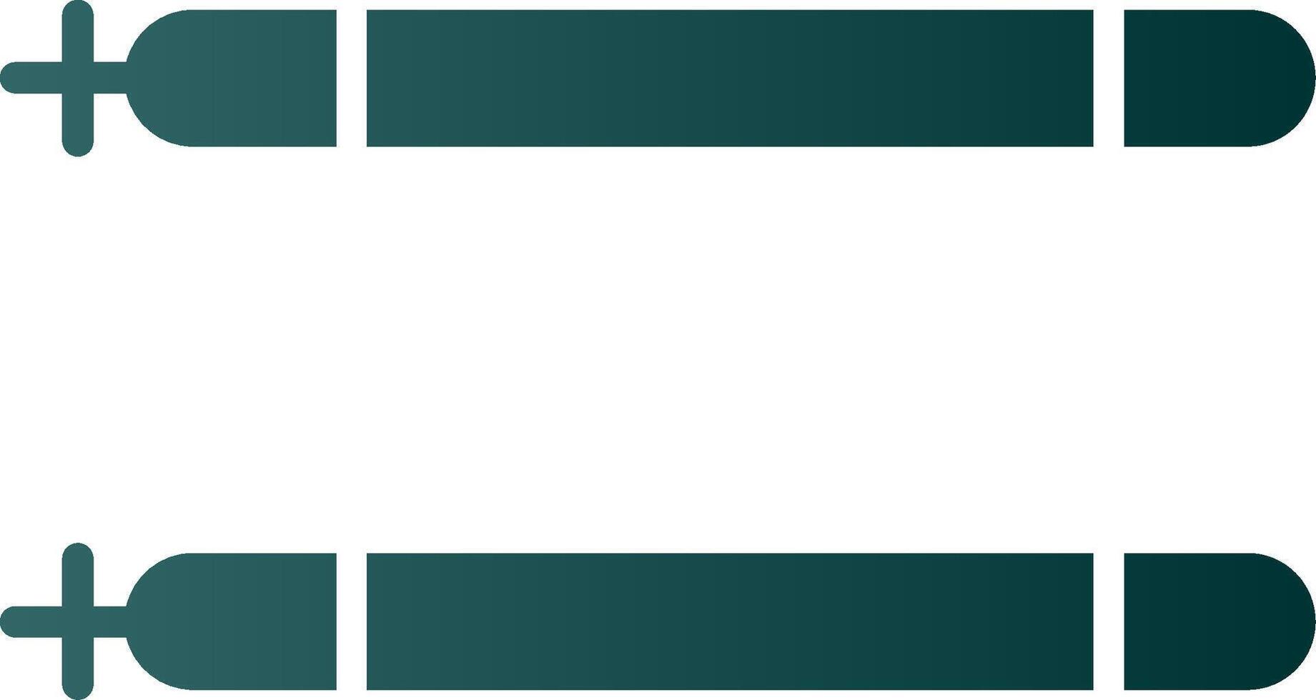 Sticks Glyph Gradient Icon vector