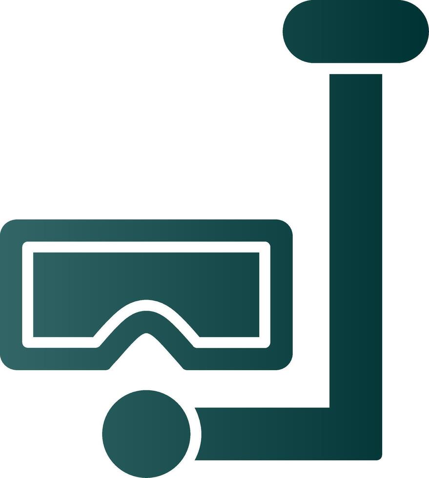 Snorkle Glyph Gradient Icon vector