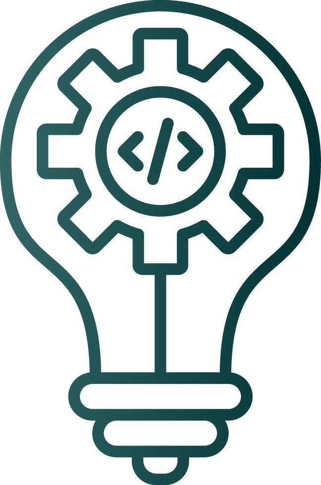 Idea Line Gradient Icon vector