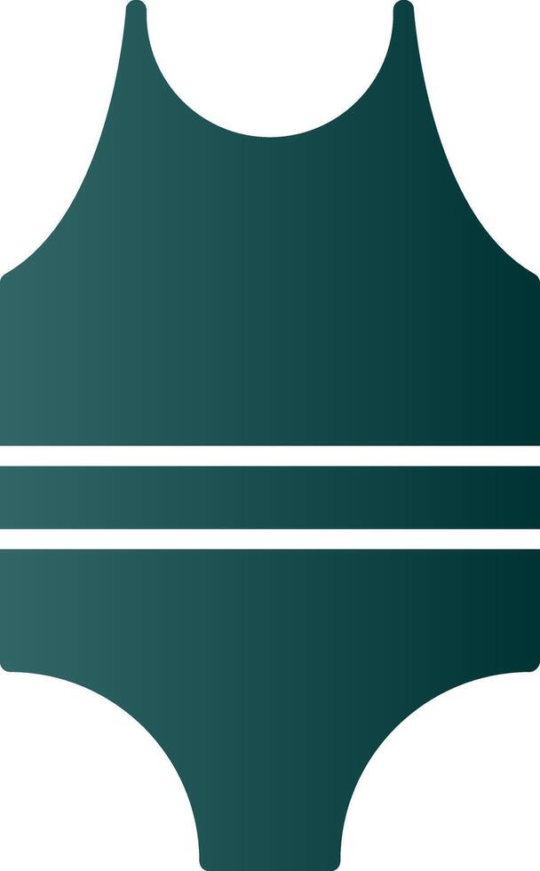 Swimsuit Glyph Gradient Icon vector