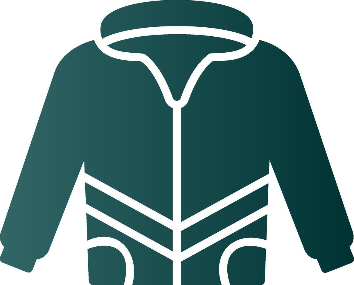 Coat Glyph Gradient Icon vector