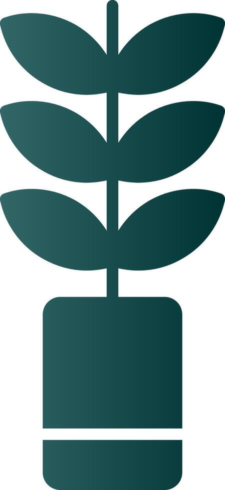 Plant Glyph Gradient Icon vector