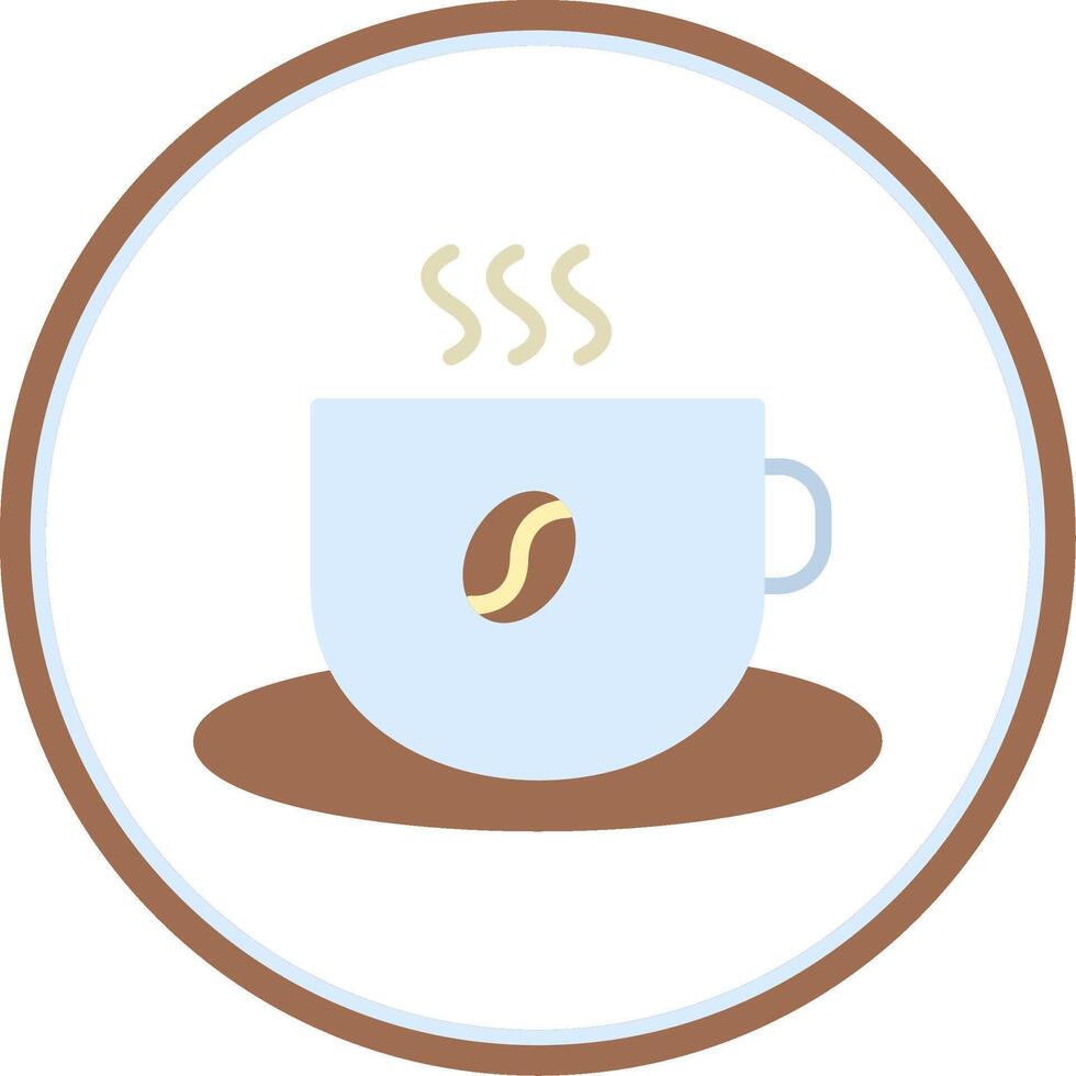 café taza plano circulo icono vector