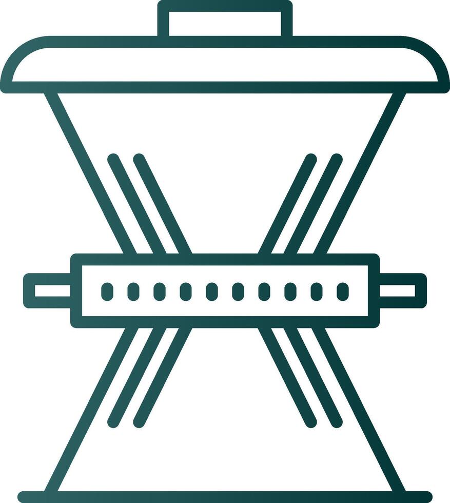 Waste Reduction Line Gradient Icon vector