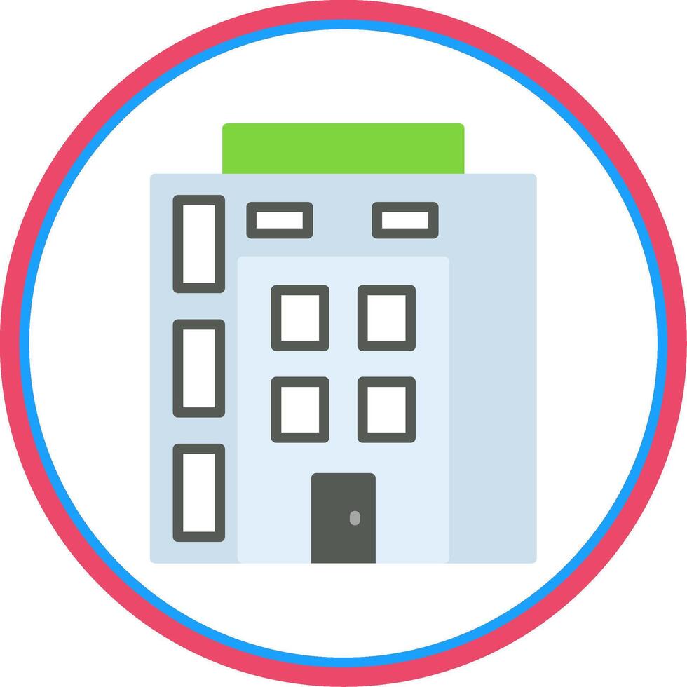 Property Flat Circle Icon vector