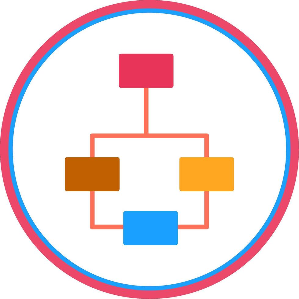 Infographic Elements Flat Circle Icon vector