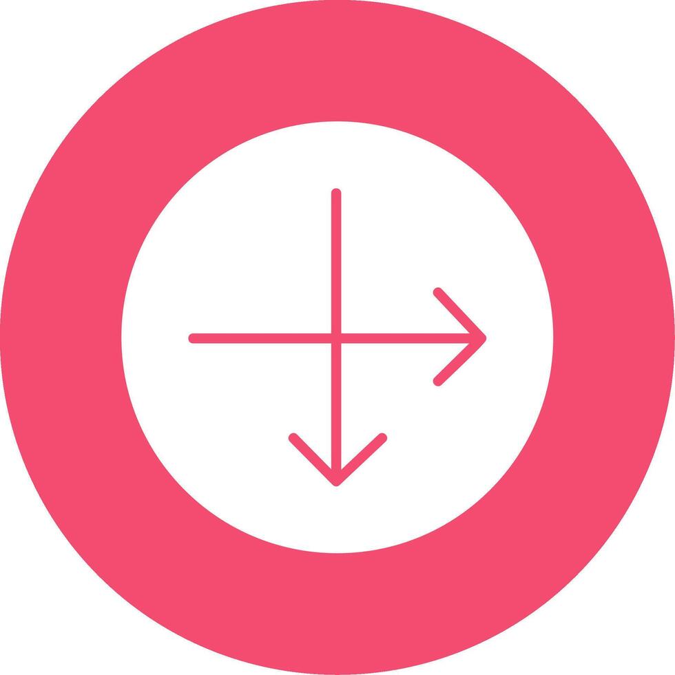 Intersect Multi Color Circle Icon vector