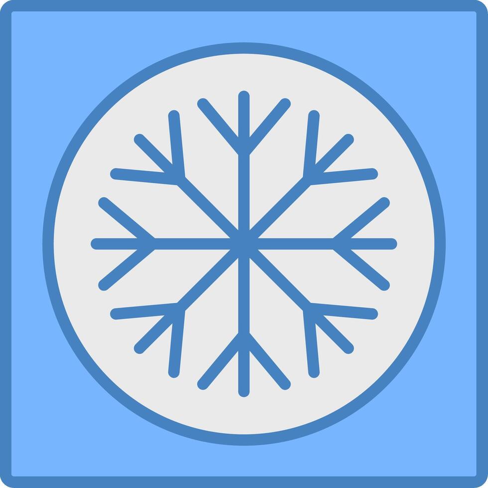 Ac Line Filled Blue Icon vector